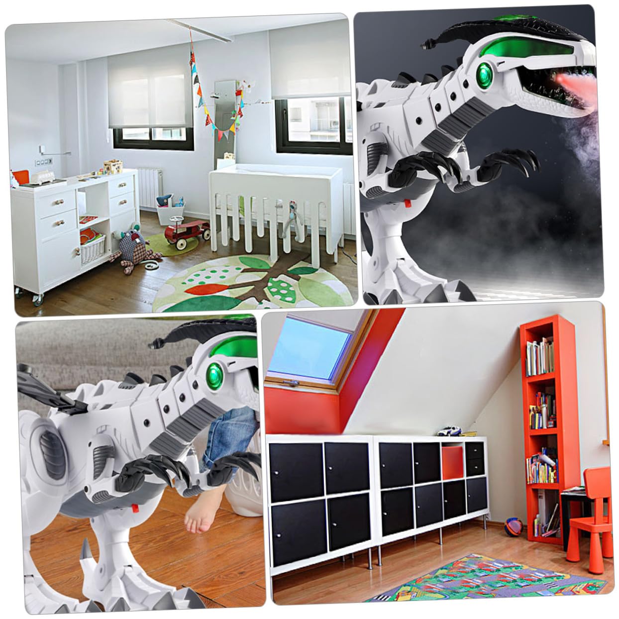 Sosoport Dinosauro Telecomandato Spray Creativo con Funzione per Decorazione e Gioco Ragazzo Ragazza