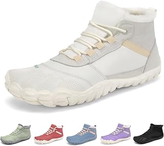 Winter Barfußschuhe für Damen – Warm Gefüttert & Breiter Zehenbox, Gr. 36-42