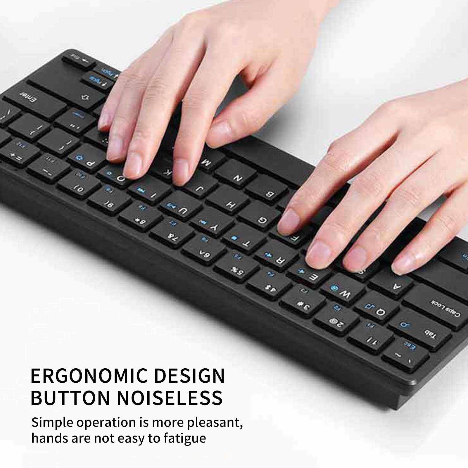 Zestaw myszek klawiatury, USB 2,4 G, bezprzewodowa klawiatura i mysz, akcesoria komputerowe, bez hałasu, ergonomiczna