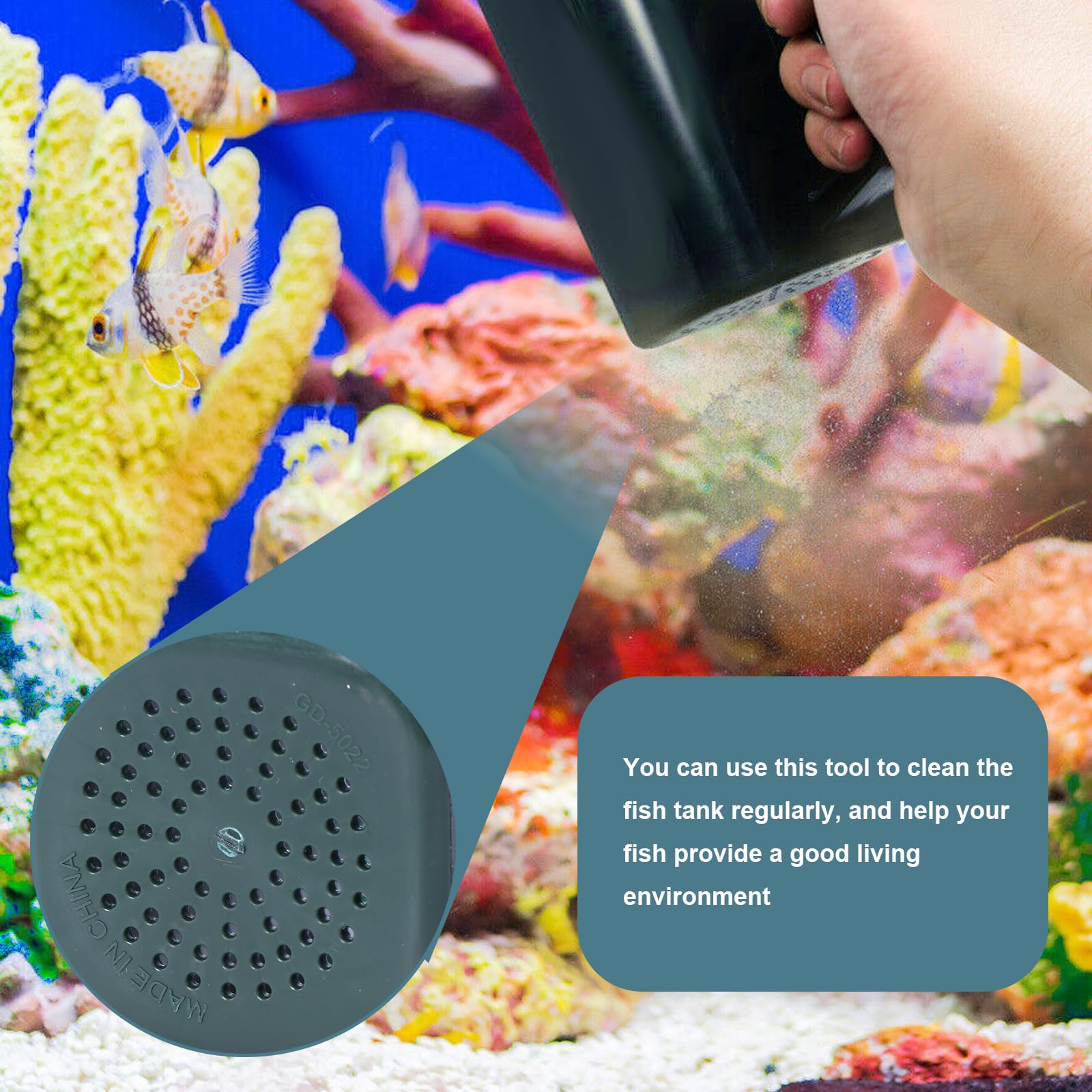 Pelle à sable ergonomique pour aquariums, crépines, pelle inférieure