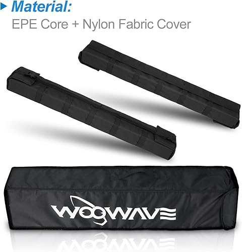 Miniatura 2 de WOOWAVE Almohadillas de techo para kayak de alta calidad, universal, suave, portaequipajes para canoa, tabla de surf, paddleboard, SUP, snowboard,