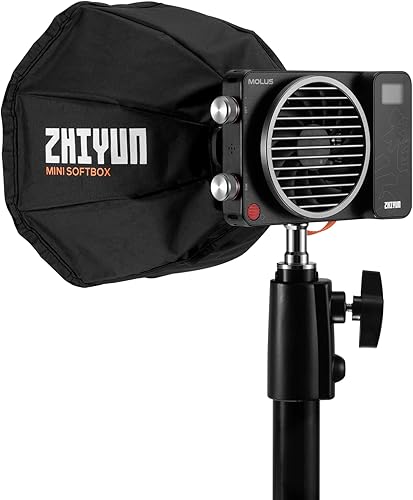 Miniatura 6 de Zhiyun Mini Softbox ZY Mount para ZHIYUN MOLUS G60 y MOLUS X100 COB LED Video Light