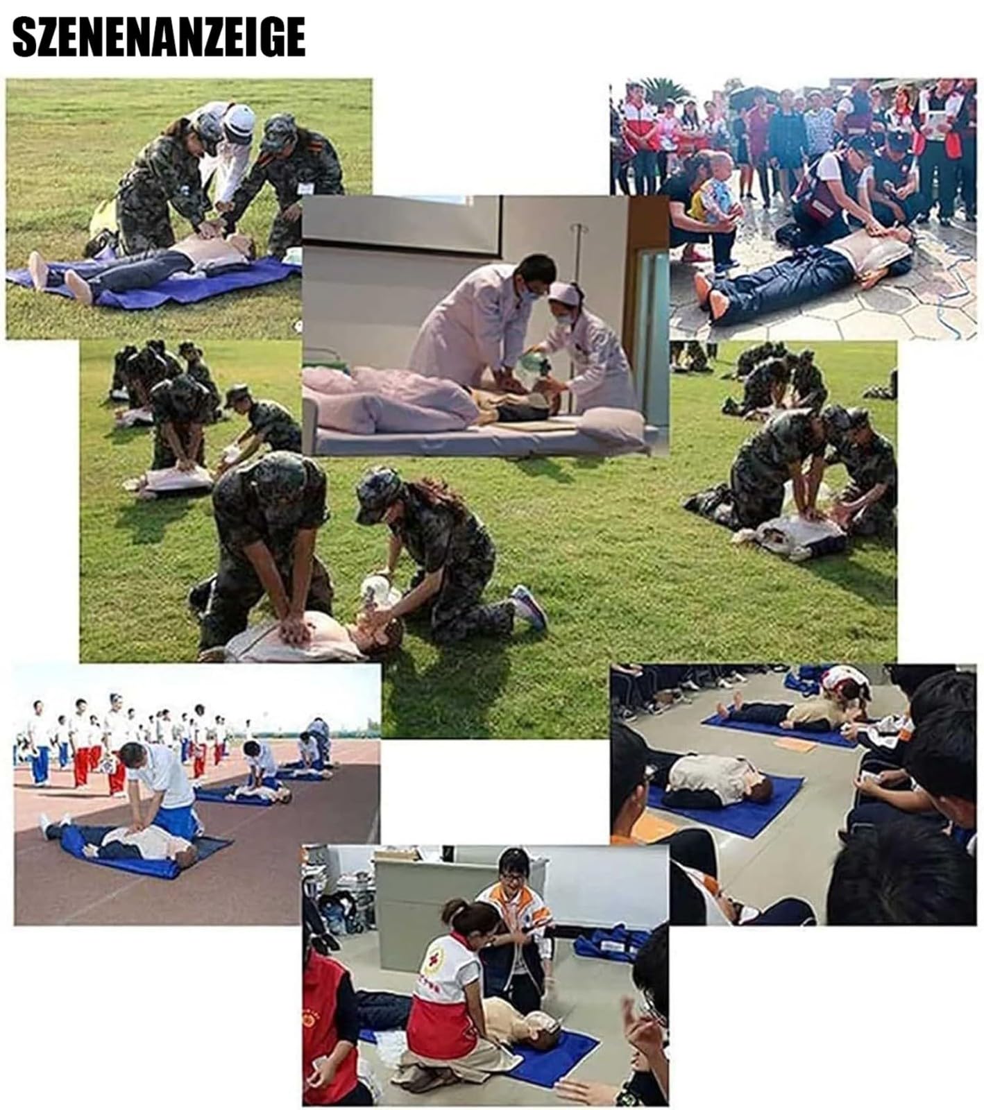 Muñeca de Entrenamiento de RCP Maniquí de Prácticas para Formación En Primeros Auxilios para Entrenamiento de Primeros Auxilios Enseñanza de Pacientes