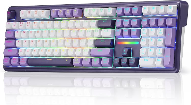 Redragon K745 PRO Wireless Gasket Mechanical Gaming Keyboard RGB 108 Keys Tri-Mode Hot-Swap