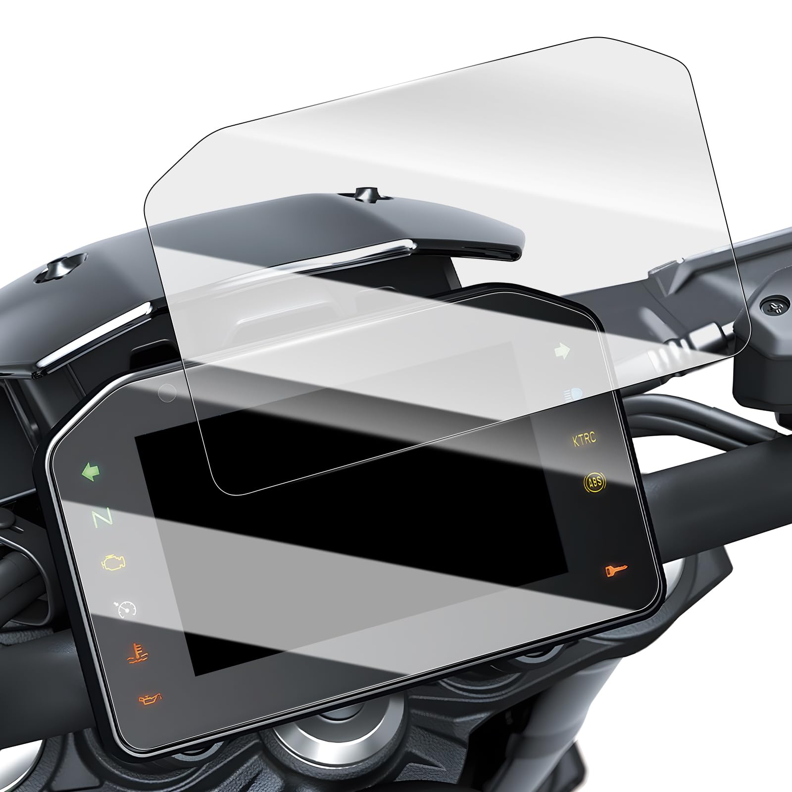 Displayschutzfolie für KAWASAKI Z900 - Tacho Schutzfolie für KAWASAKI Z900 2025+ Modelle, Motorrad-Displayschutzfolie, PET-Schutzfolie, Optimale für Motorradarmaturenbrett, Motorradzubehör (2 Stk)