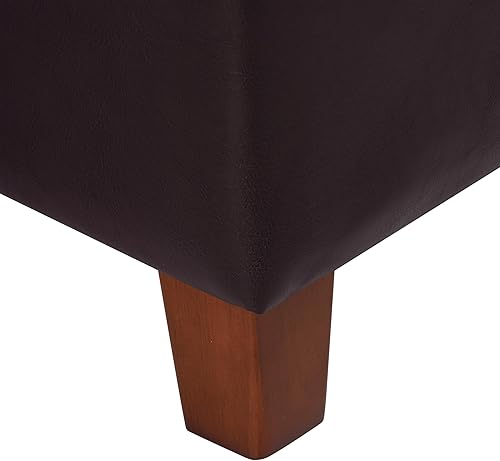 Miniatura 69 de HomePop Decoración del hogar | K7342-F2236 | Otomana clásica cuadrada de almacenamiento con tapa abatible | Otomana con almacenamiento para sala de