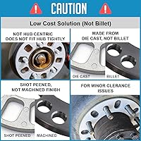 Vista 2 de Accesorios de Rueda Partes 2 Piezas Espaciadores de Rueda Fundidos a Presión 12mm 1/2" de Grosor Se Adaptan a Patrones de Pernos 5x135mm 5x139.7mm