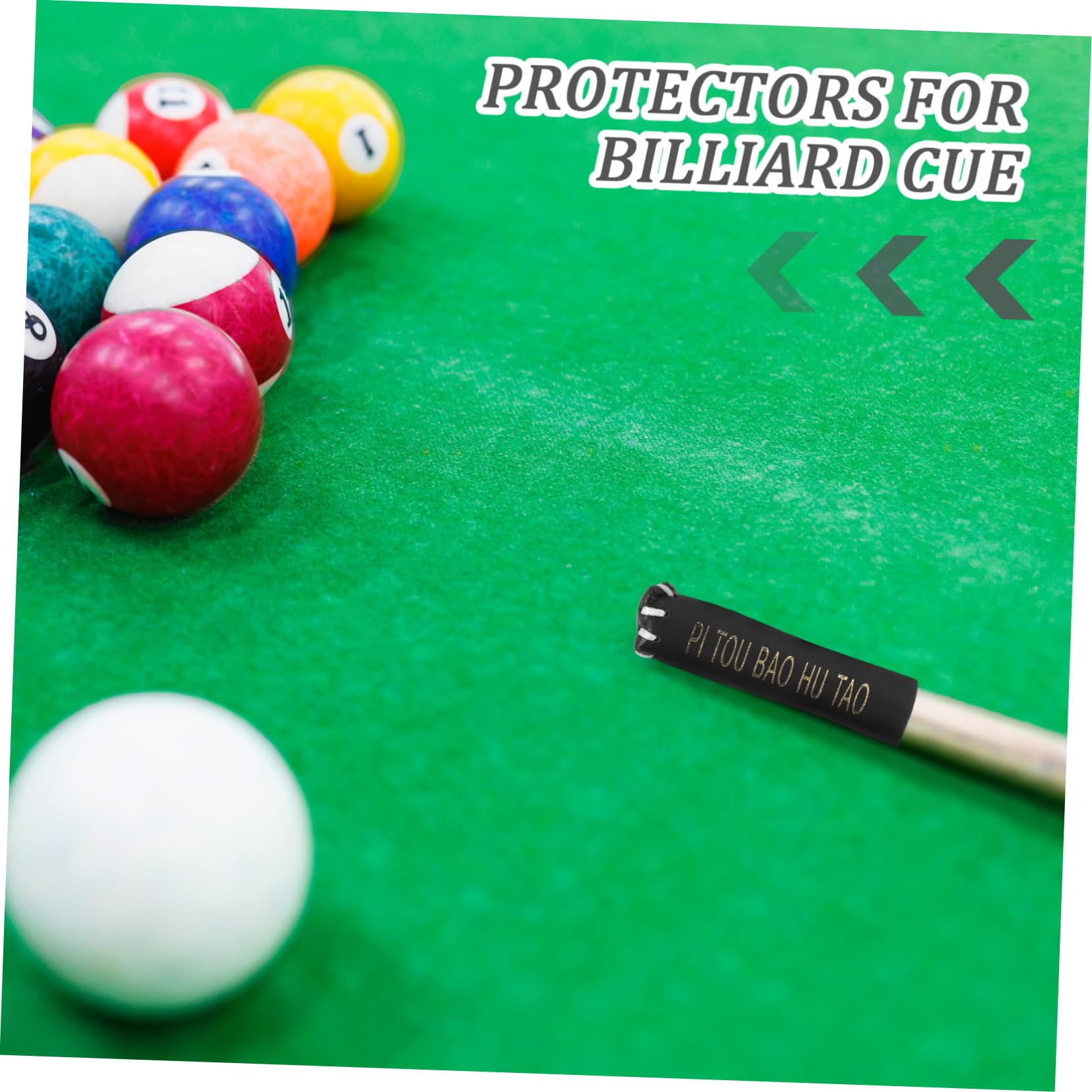 balacoo Billiard Cue Tip Cover Scratch Billiard Rod Snooker Cue Holder Durable Cover for Billiard Equipment