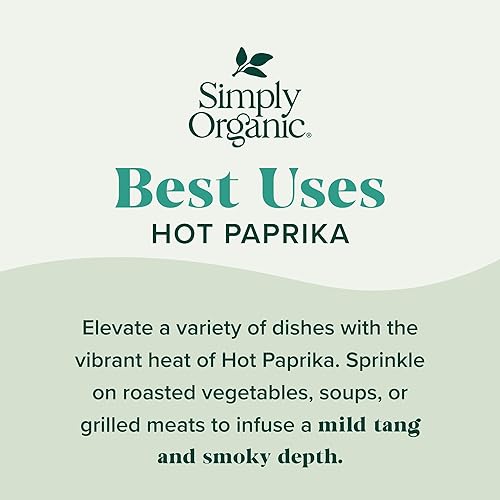 Miniatura 3 de Simply Organic Pimentón, caliente, orgánico, 2.86 onzas