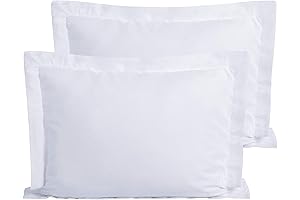 FLXXIE Microfiber Pillow Shams Set of 2 Queen Size