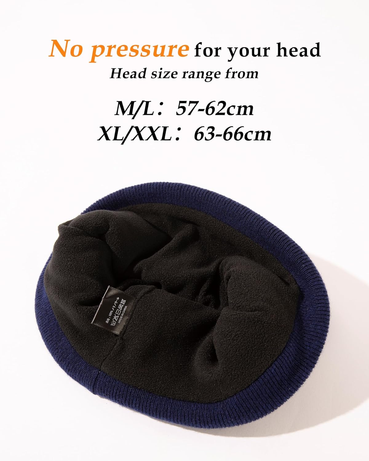 TOP-EX PolarWool™ Beanie Hats Men Women 100% Merino Wool Winter Warm Cap for Outdoor, Double Layer or Fleece Lined M-XXL - Image 8