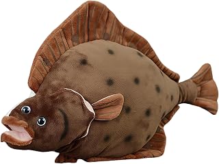 Flounder Plush Toy - Realistic Ocean Stuffed Animal with Super Soft Fabric, Lifelike Marine Creature Collectible for Fish Lovers