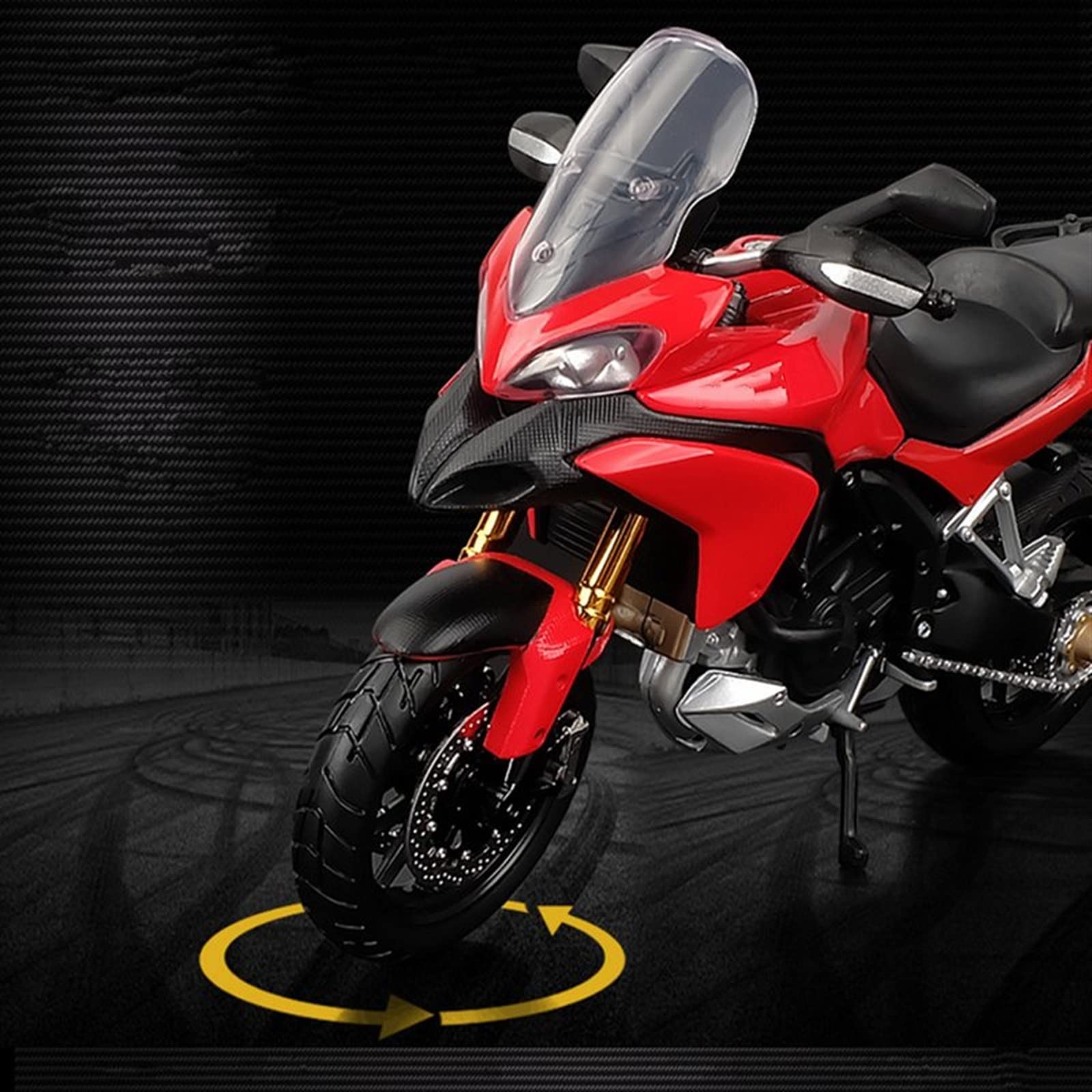 Moto de Juguete 1:12 para Ducati Multistrada MTS 1200S Motocicleta Modelo Aleación Metal Colección Chico Juguete para Regalo | Rosso
