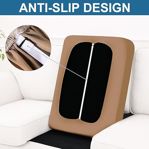 Miniatura 144 de Smiry Fundas de cojín de sofá con estampado, fundas de sofá elásticas y suaves para sofá, funda de sofá antideslizante lavable protector de muebles