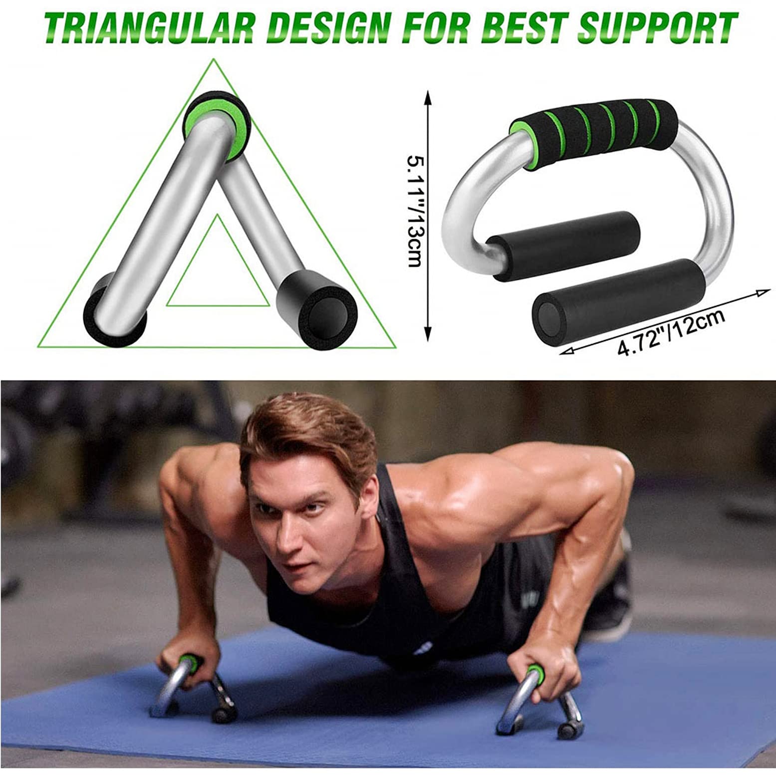 Rouleau Abdominal Springos – Double Roue Avec Poignées Confortables, Pour Abdos, Bras, Dos, Tous Niveaux
