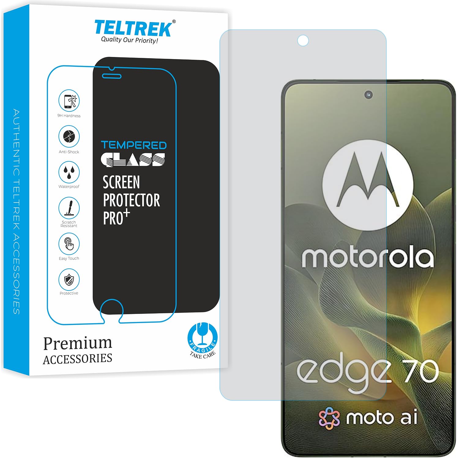 スクリーンプロテクター Motorola TELTREK Matte Anti Glare Screen Guard, Flexible Fiber Screen