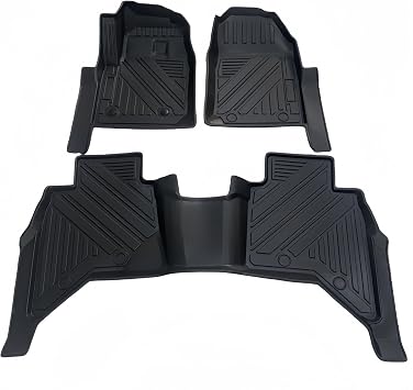 4x4 Auto Floor Mat 5D TPO Floor Mat Compatible with Isuzu Dmax 2015-2023 Deep Dish Matting TPE Car Carpetfor D-max 2021-2023