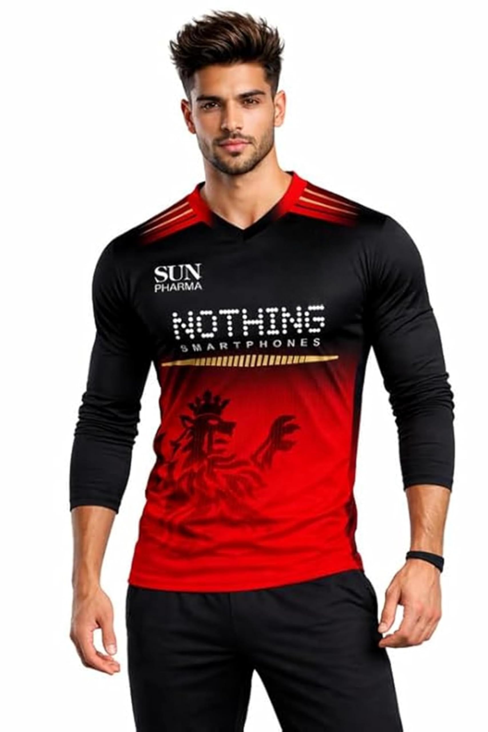 New Virat Kohli 18 RCCBB Cricket Jersey 2026 Full Sleeve Red for Men and Boys-image-44