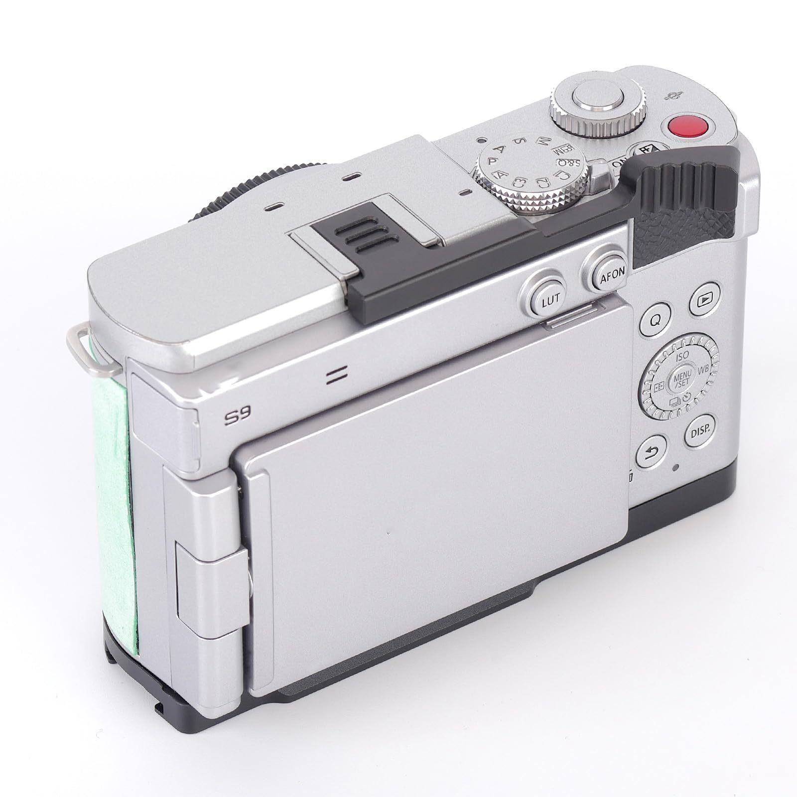 Metalowy uchwyt na kciuki do Panasonic Lumix S9, uchwyt na kciuk ze stopu aluminium z osłoną gorącej stopki, podpórka kciuka, uchwyt do akcesoriów do aparatu Lumix S9, czarny