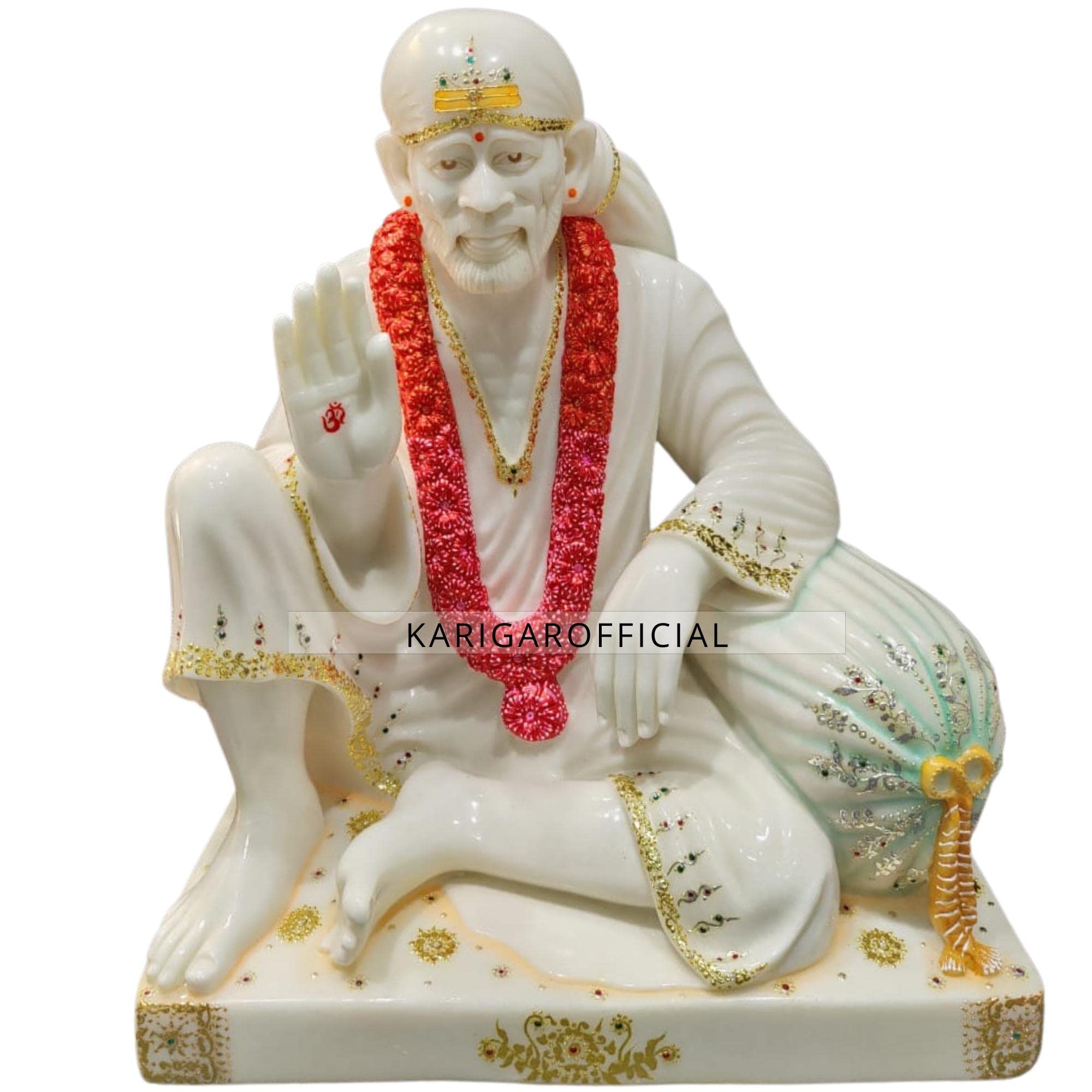 Buy Sai baba Statue, White Marble Sai Murti, Large 30 inches Sai baba