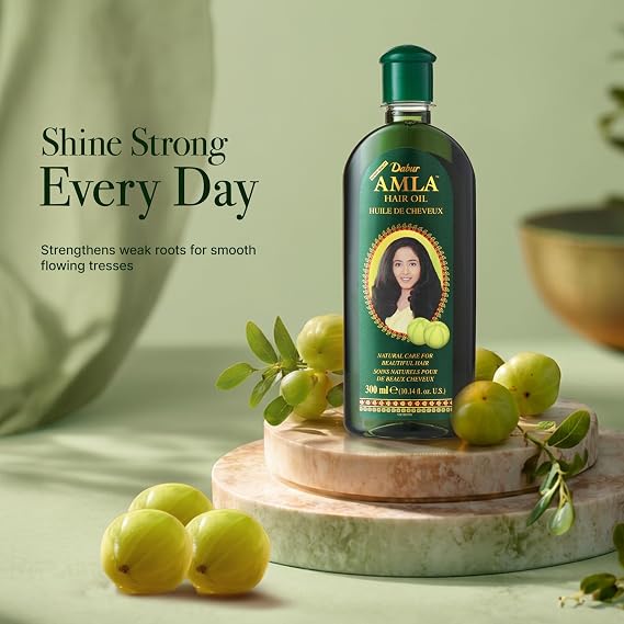 Dabur Amla Hair Oil Nourishing with Pure Amla Oil For Hair Growth, 300 ml