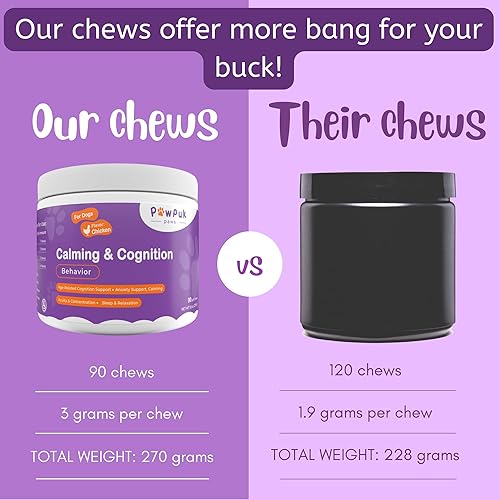 Miniatura 6 de Suplemento calmante y cognitivo para perros, melatonina SAM-E NMN y CoQ10 - Suplemento cognitivo, raíz de valeriana Ashwagandha Gingo Biloba -