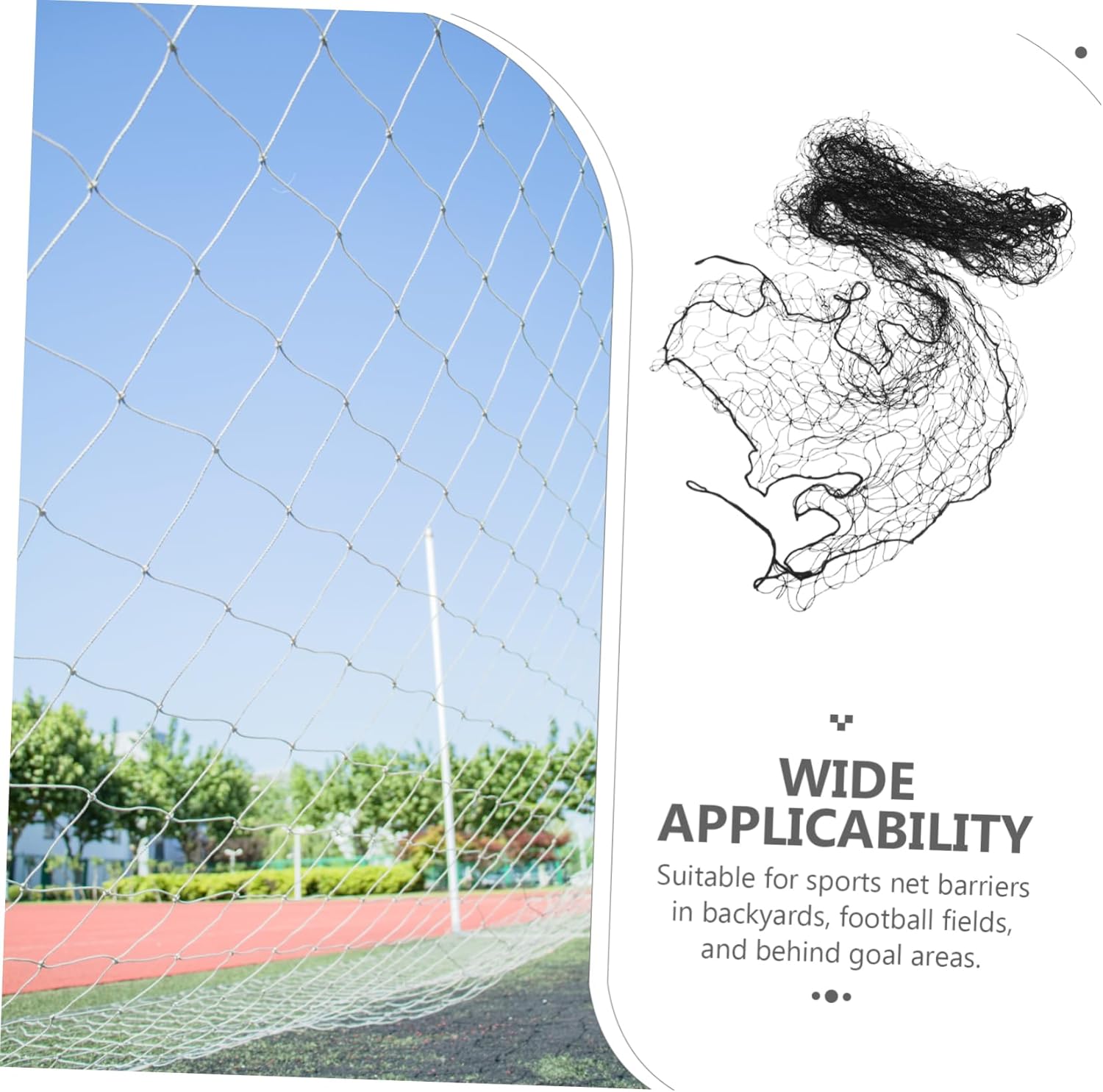 Balacoo Soccer Goal Replacement Netting High Density Woven Sports Net for Outdoor Practice for Backyards and Soccer Fields Easy Assembly Visibility