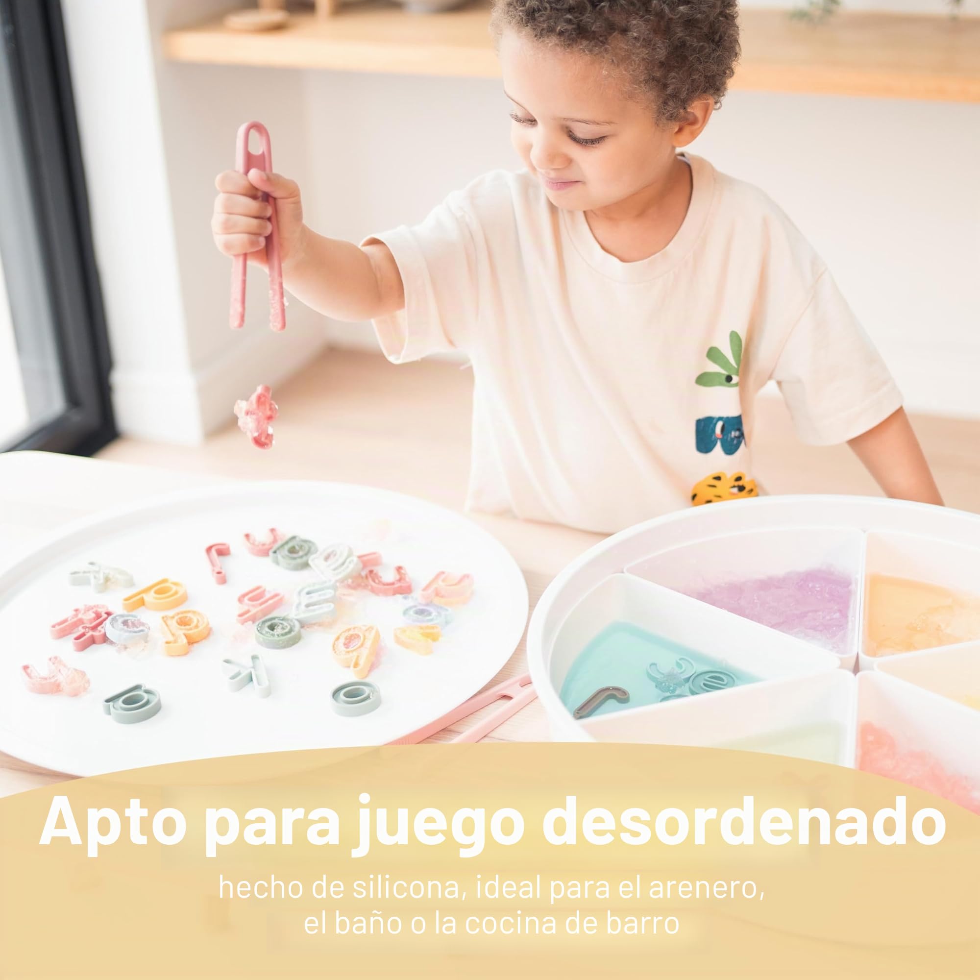 Inspire My Play Letras del alfabeto para niños Inspire My Play - Juegos ABC para niños a partir de 3 años - Letras para juegos sensoriales y desordenados