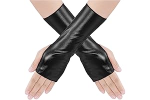 Shimmering Fingerless Gloves: Cosplay Charisma Enhanced