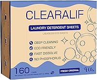 Vista 11 de CLEARALIF Kit de sábanas de detergente todo en uno, aroma a lavanda, 160 hojas de lavandería + 160 hojas de secado, juego de lavandería ideal