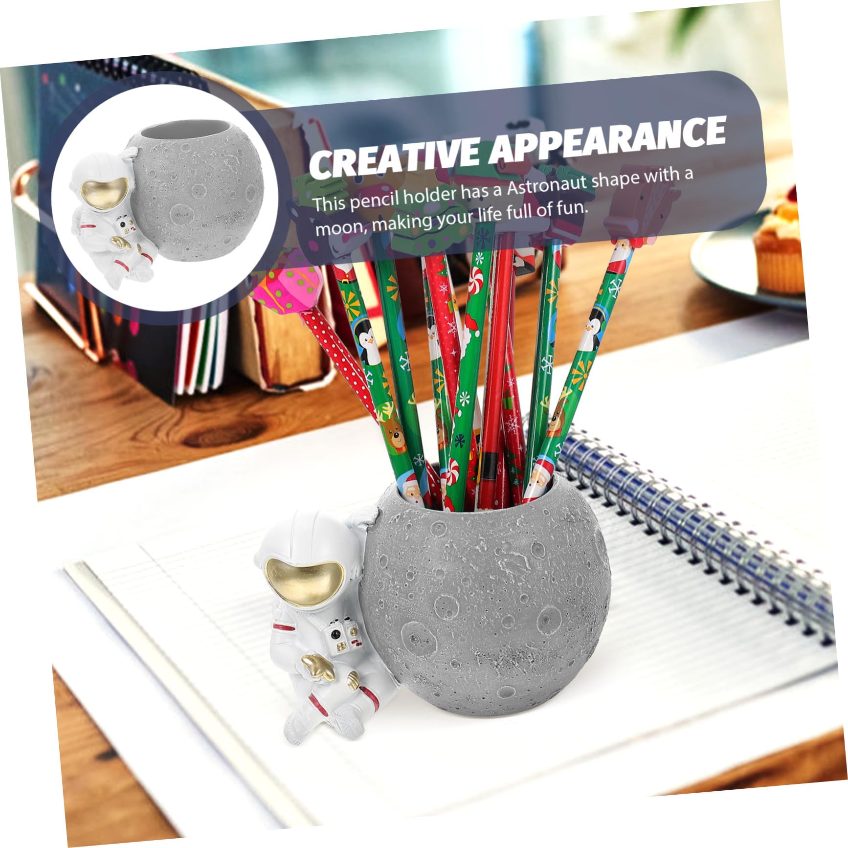 Portapenne in Resina con Design Cartoon e Organizer Scrivania per Cosmetici e Accessori Capiente e Decorativo per Appassionati