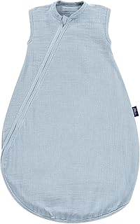 Alvi Sommertraum Mull Sommerschlafsack für Babys, Leichter Strampelsack für den Sommer, 0.5 TOG, aus 100% Baumwolle, atmungsaktiv