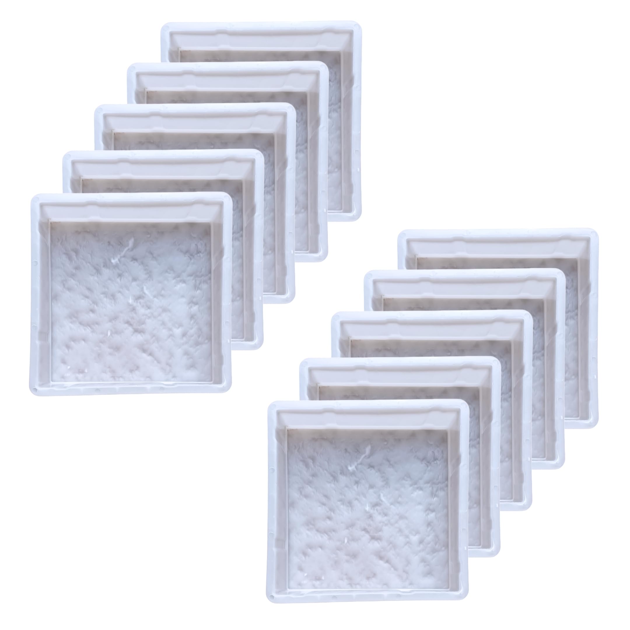 Reyal Plastic 8" X 8" MARBLE Paver Block mould(60mm) | Garden Paver Mould | Interlocking Paver Block Mould (Pack of 10)-image-26