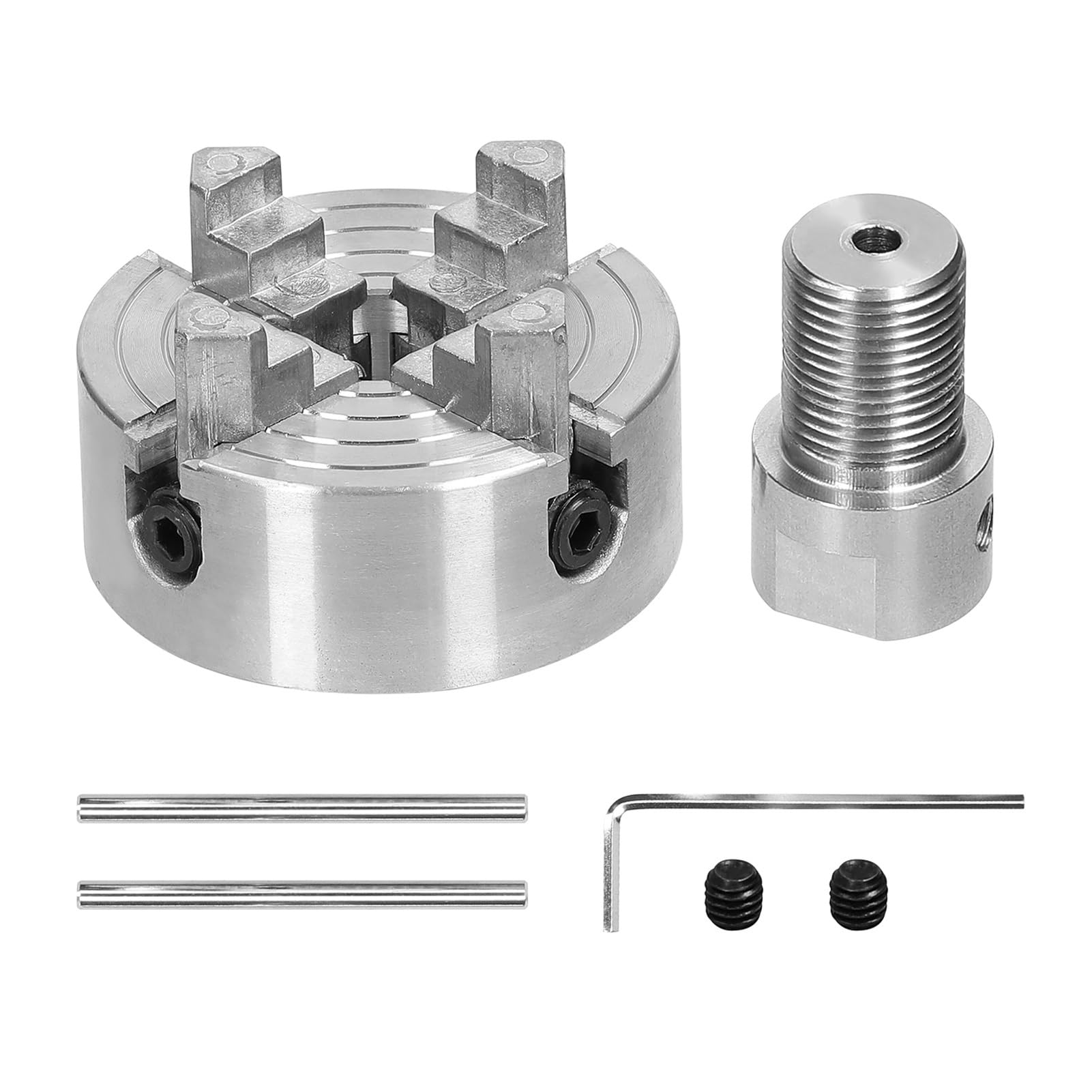 Uchwyt tokarski 3 szczęki/4 szczęki ręczna samocentrująca śruba mocująca do szlifowania frezowania tokarka Odporność na zużycie(4 jaws-3.17mm)