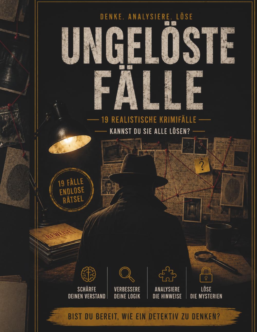 Ungelöste Fälle 19 Realistische Kriminalfälle zum Lösen: Analysiere Hinweise, entdecke die Wahrheit und denke wie ein echter Detektiv
