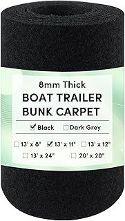 VEITHI Boat Trailer Bunk Carpet - Bunk Carpet for Boat Trailers - Boat Trailer Carpet- Boat Bunk Carpet - Trailer Bunk Carpet for Boat Trailers or Jet Ski Ramps(2 Color，2 Size