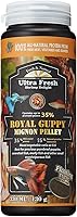 Ultra Fresh Royal Guppy Mignon Pellets - All-Natural Guppy Food with 35% Sword Prawns, Spirulina, Probiotics for Vibrant Colors & Cleaner Water 4.6oz