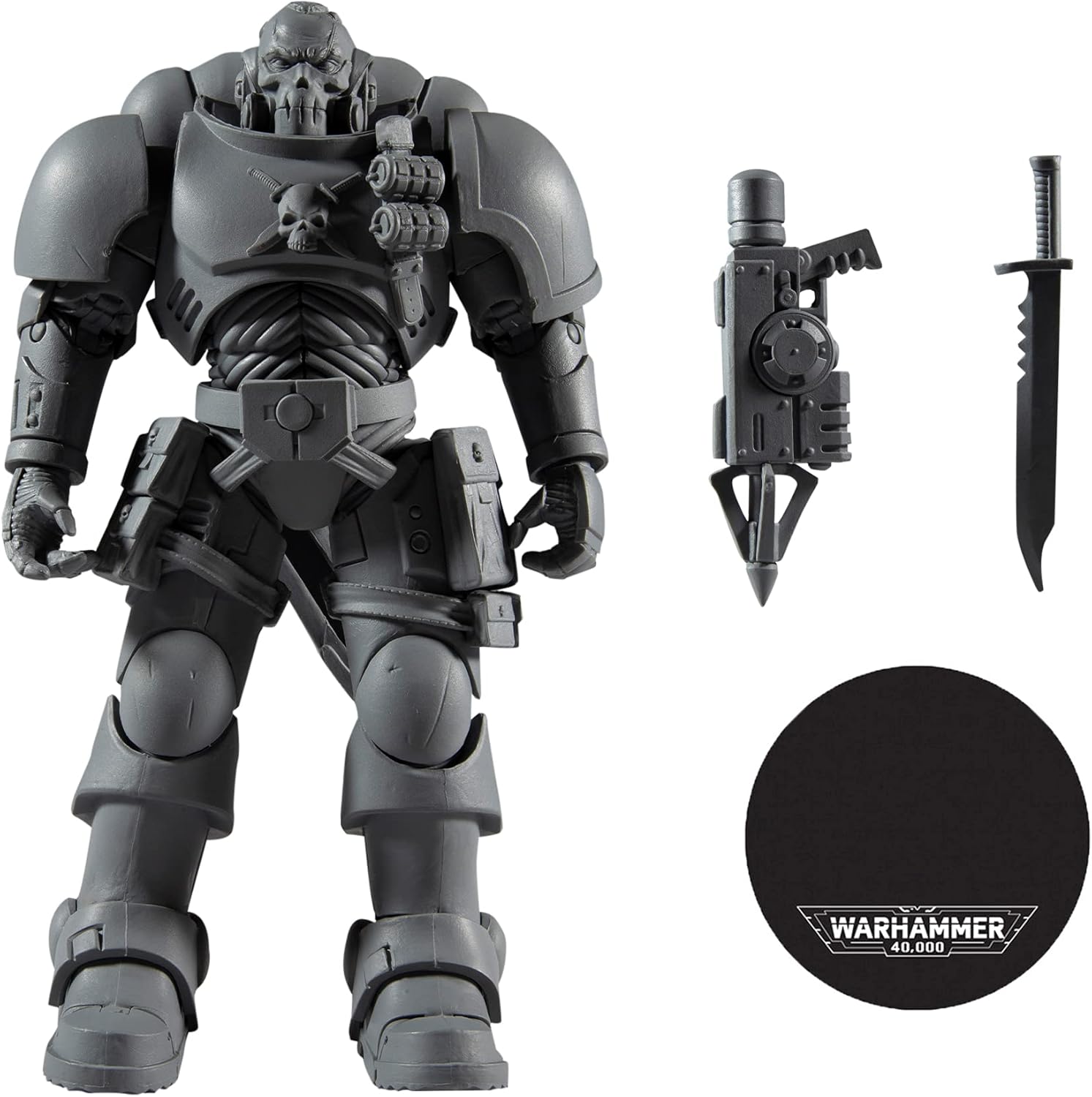 McFarlane Toys Warhammer 40,000 Space Marine Reiver (Artist Proof) with Grapnel Launcher & Base 7" Action Figure