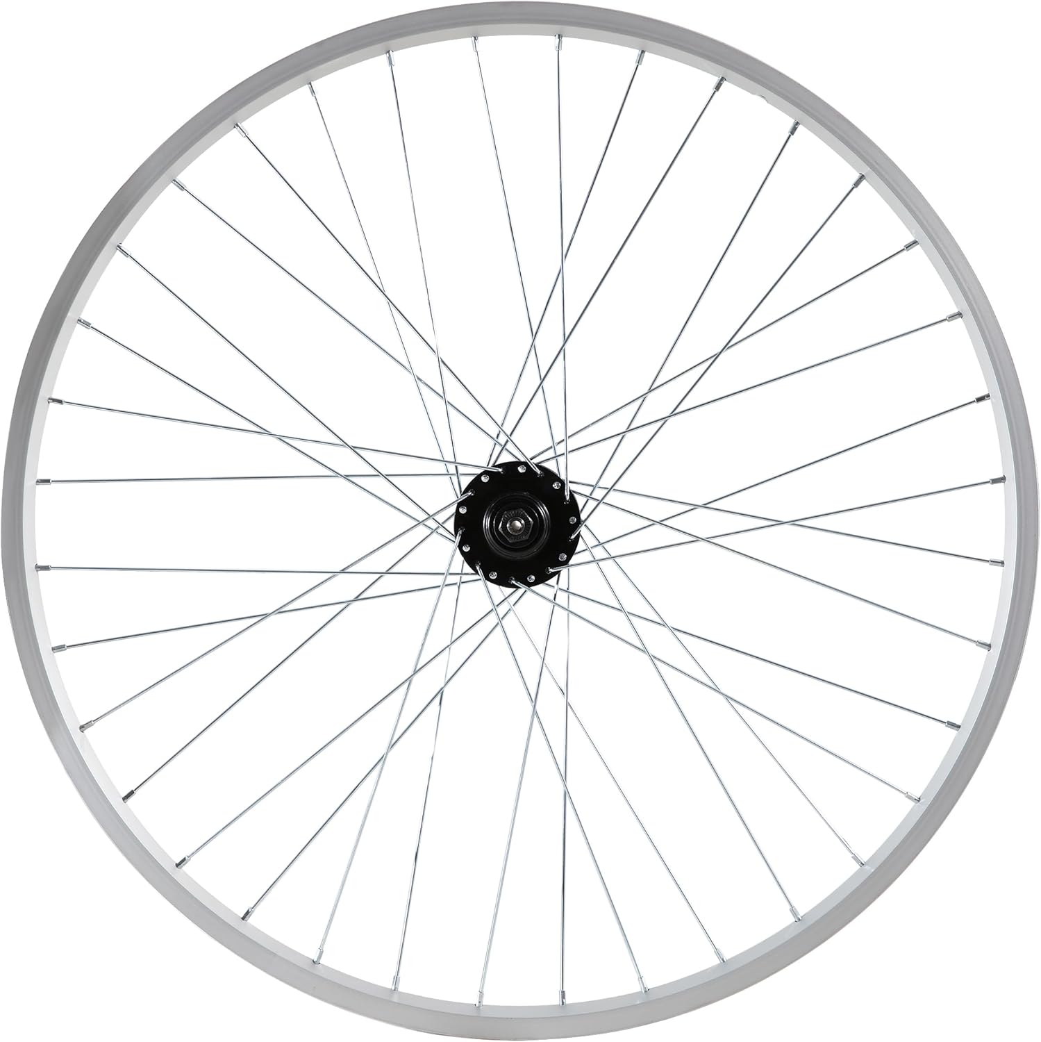 Hiland 26" 27.5" 28" x1.75" Alloy Bike Rim for 1.75 to 2.215 Inch Wide Tire, Front & Back MTB Wheelset with 7 Speed Freewheel, Bolt On Axle, Bicycle Accessories for Adult Bikes 26 in front rim