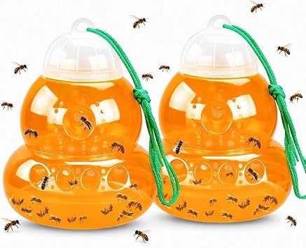 Wasp Trap Outdoor Hanging, Bee Traps Catcher 2 Pack