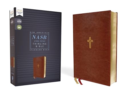 NASB, Thinline Bible, Leathersoft, Brown, Red Letter, 1995 Text, Comfort Print New American Standard Bible, Thinline Bible, Leathersoft, Brown, Comfort Print, Red Letter Edition, 1995 Text
