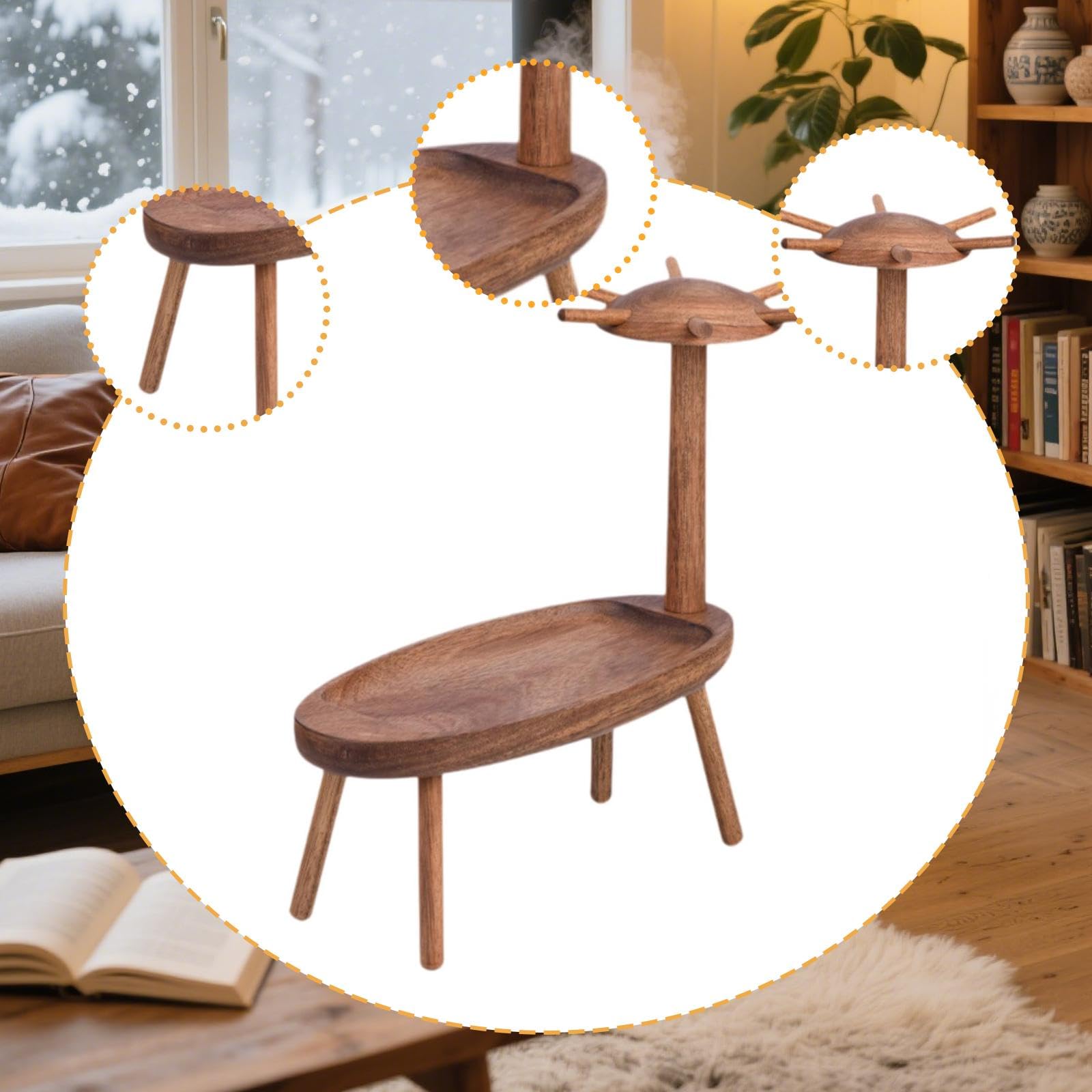 Plato Organizador De Joyería Y Soporte Para Llaves Para