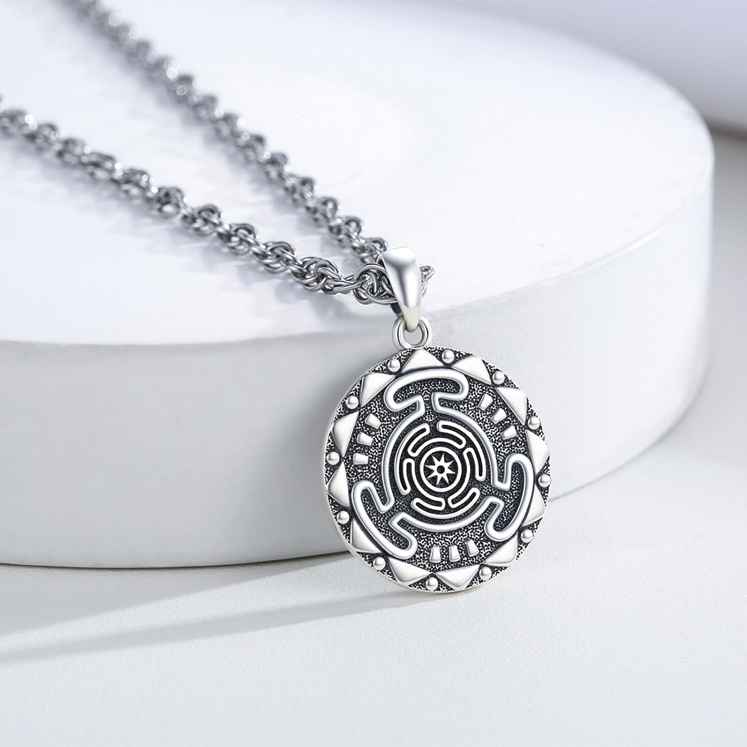 Hecate Necklace for Women 925 Sterling Silver Wheel of Hecate Pendant Necklace Hekate Jewelry Gifts for Women Men - Image 6