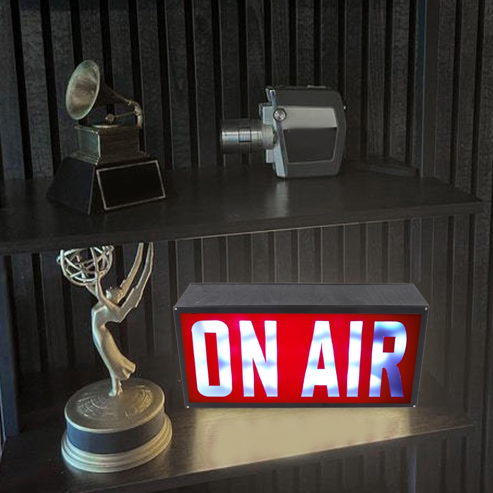 Auf Air Neon Schild, USB Powered on Air LED Light Box, Podcast Decorative Signs, Auf Luftschild für Live -Studio -Aufnahmebereicheraum Runding Room Music Studio Schlafzimmer