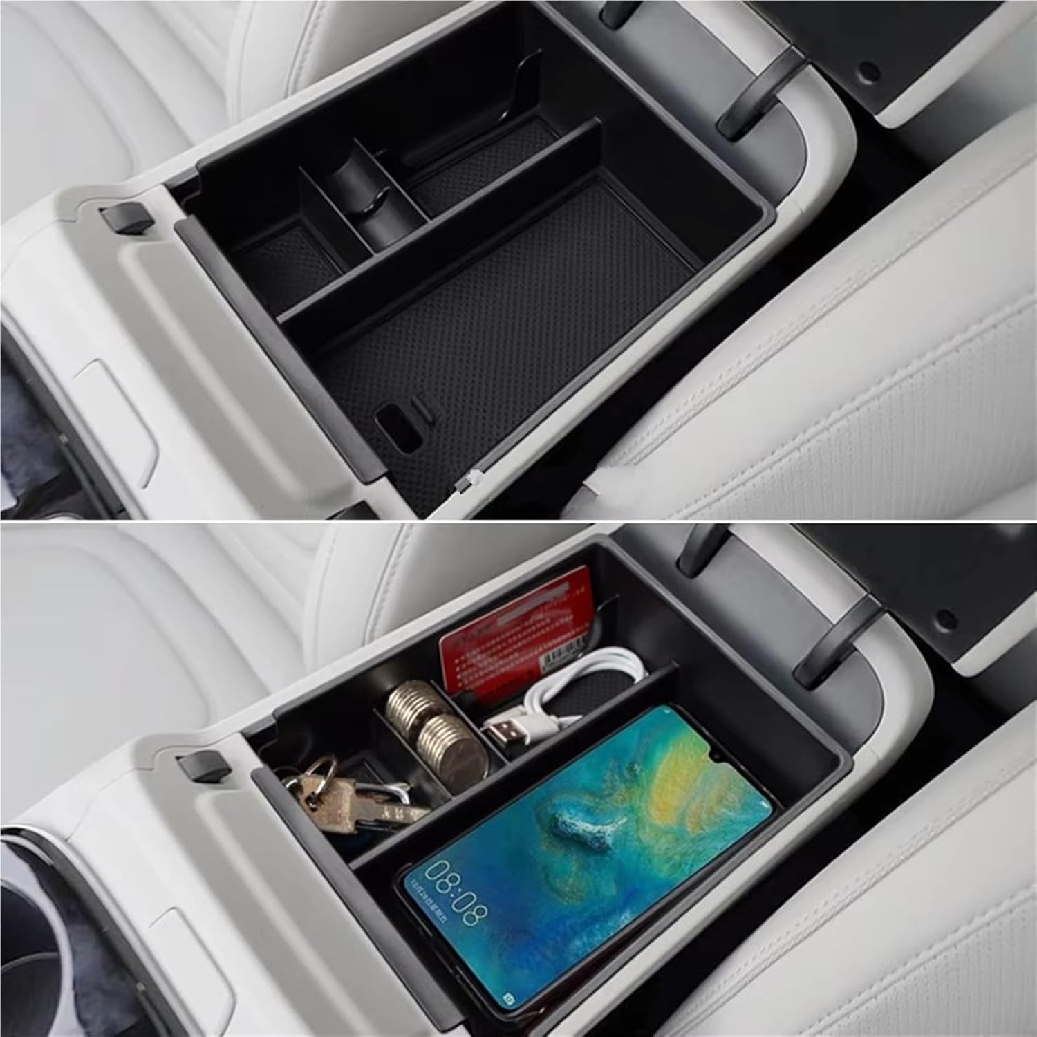 Car Glove Box, for Hyundai, for Tucson NX4, for Limited 2022 Car Center Armrest Storage Box Container Glove Tray Organizer Case Car Interior Accessories