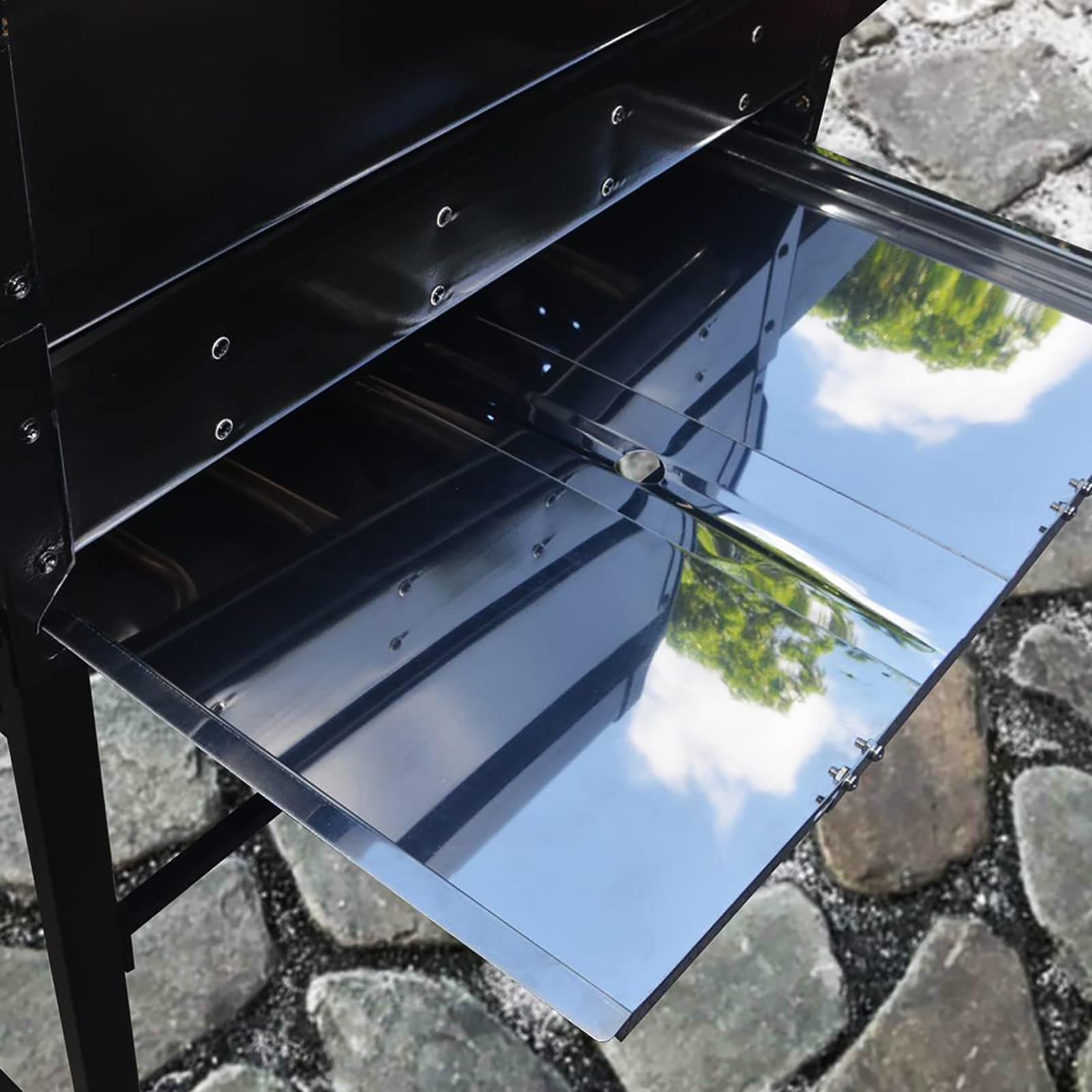 Vassoio raccogli Grasso di Ricambio con vaschetta di Raccolta, Accessorio Universale per vaschetta raccogligocce, Compatibile con Vari Modelli di griglia, per Barbecue all'aperto