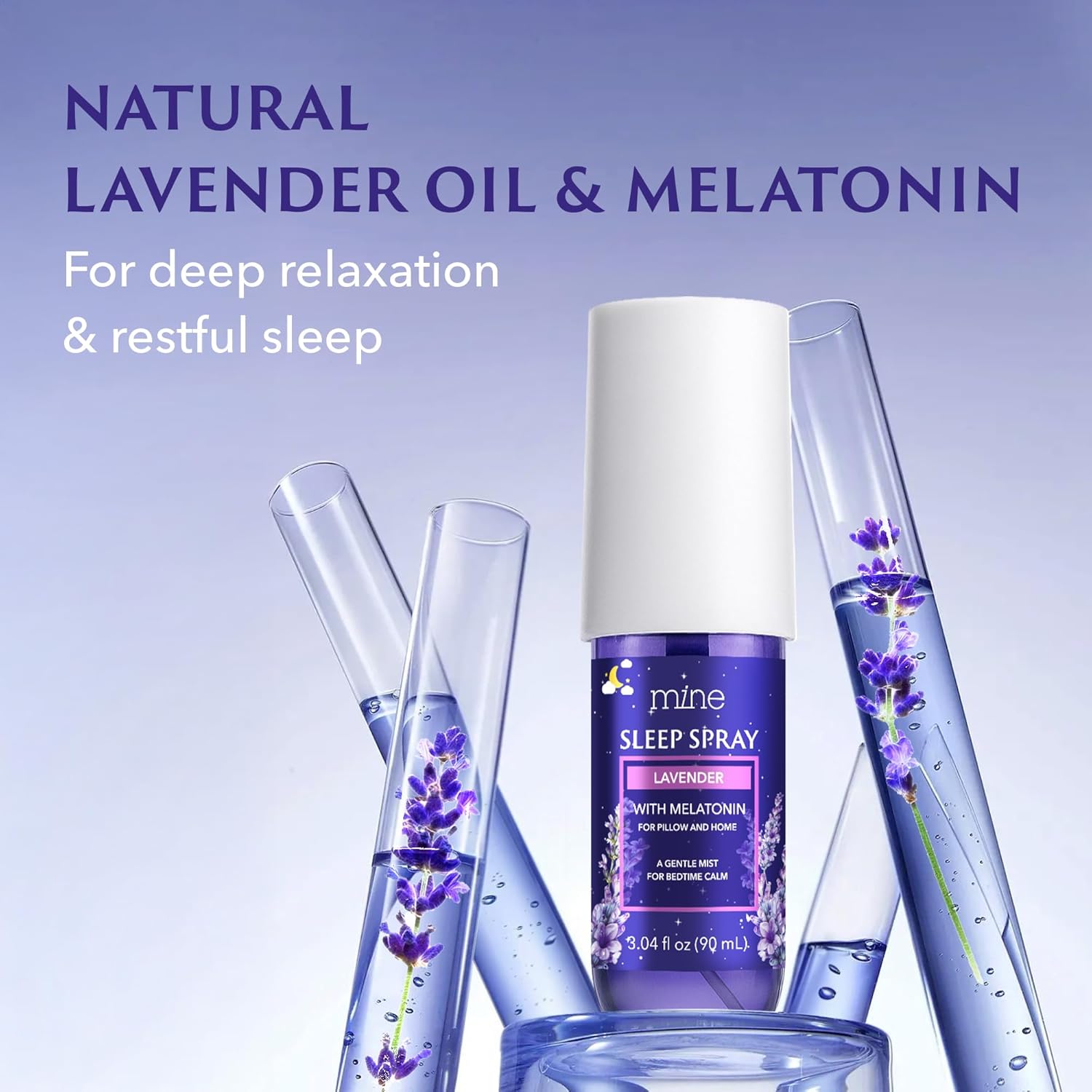 Lavender Sleep Spray with Melatonin - Valentines Day Gifts for Teen Girls and Women – Natural Pillow Mist for Relaxing Sleep, Calming Bed Spray for Adults - Image 3