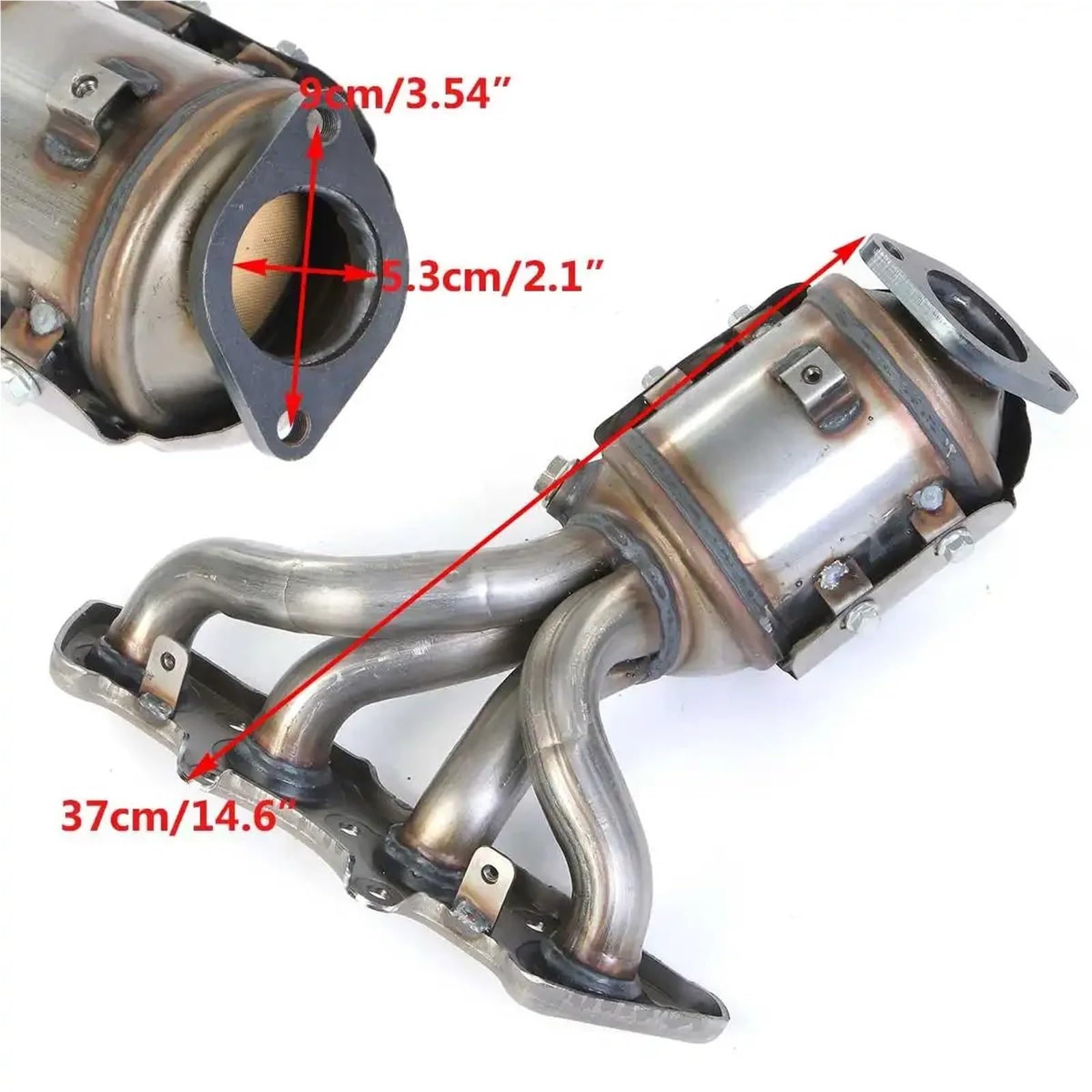 Katalizatory samochodowe Konwerter ciśnienia, np Katalizator wydechowy pasujący do układu wydechowego Hyundai Accent Veloster 1.6L 2012-2017 Racing Katalizator katalizator katalizator samochodowy
