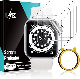 LϟK 6 Pezzi TPU Pellicola Protettiva per Apple Watch Series 3/2/1 38mm - Senza Bolle Trasparente HD Schermo Protettivo con Facile Kit D'Installazione