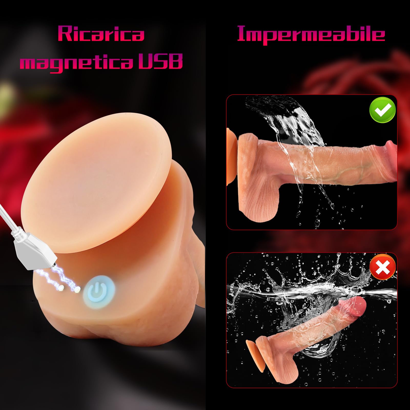 Dildo Realistico Vibratoreper Donna Professionale, Vibratore Sex Toys Sexytoysys Donna, Giochi Rrotici Vibratoriper Comando a Distanza, Vibratori Sexy Toys Sex Machine Vibrator Dildo Anale Pene